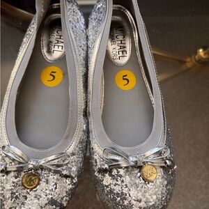 Michael Kors Silver Glitter Kids Shoes